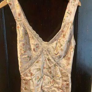 Reformation Floral Silk Tank